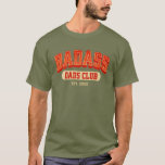 Camiseta Diversão de Trendência Legal do Clube de Pai de Ba<br><div class="desc">Junte-se ao Clube do Pai Badass com esta camisa legal! Trendy retro design para um presente de Dia de os pais divertido. Saúde a pais incríveis!</div>