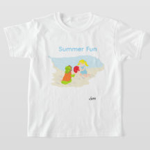 Camiseta : Diversão de Verão .