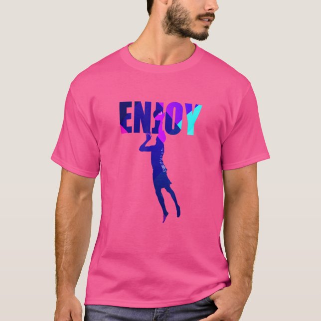 Camiseta Diversão de Voleibol (Frente)