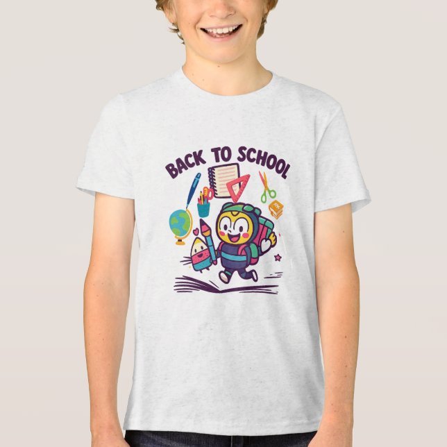 Camiseta Diversão de Volta às Aulas (Frente)