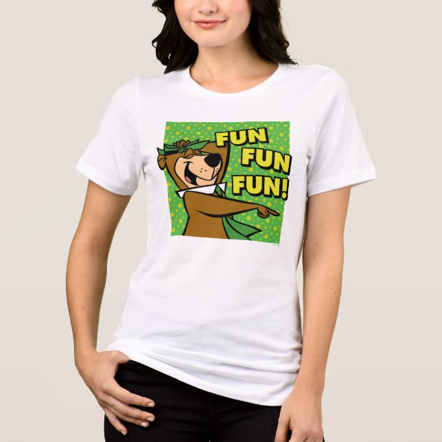 Camiseta Diversão divertida do Yogi Bear (Frente)
