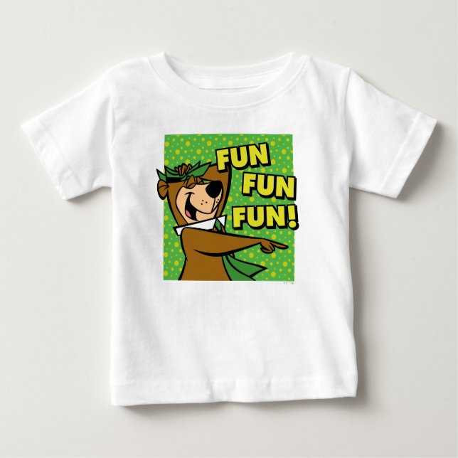 Camiseta Diversão divertida do Yogi Bear (Frente)