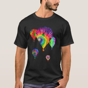Camiseta Diversão do balão de ar quente Hippie Tie Dye Ball