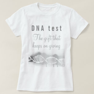 Camiseta Diversão do DNA Genealogico Teste o Presente que C