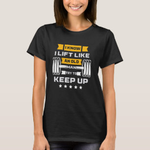 Camiseta Diversão Do Elevador De Peso Eu Sei Que Levanto Co