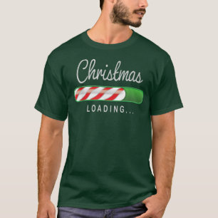 Camiseta Diversão do Geek de Nerd de canas de Natal Carrega