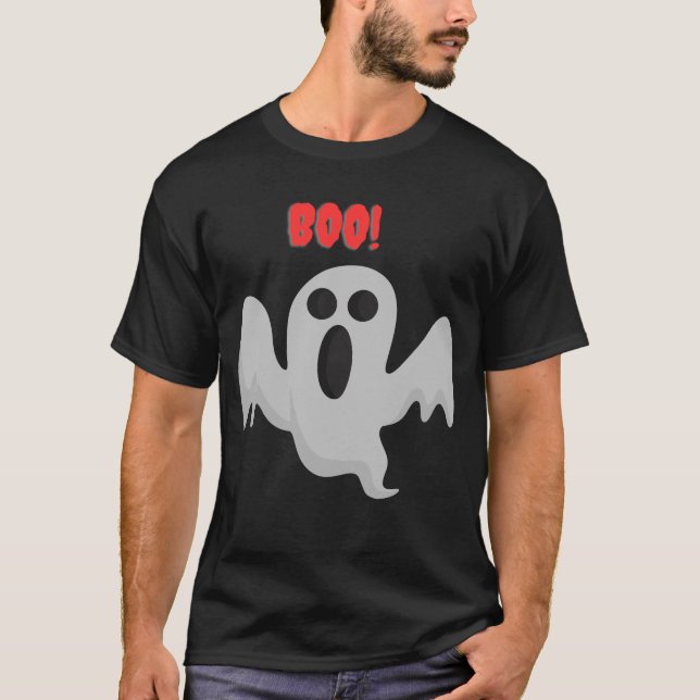 Camiseta Diversão do Halloween Ghost (Frente)