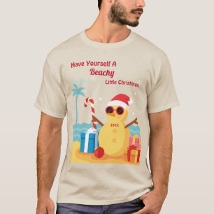 Camiseta Diversão do Natal Feriado do Papai Noel Personali