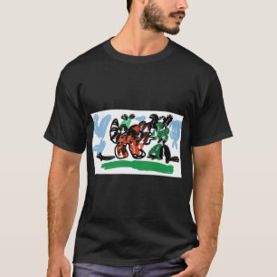 Camiseta Diversão do Panda Vermelho 