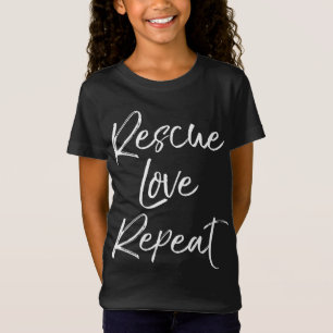 Camiseta Diversão do Pet Adotion Dog Shelter Cote Quote Res