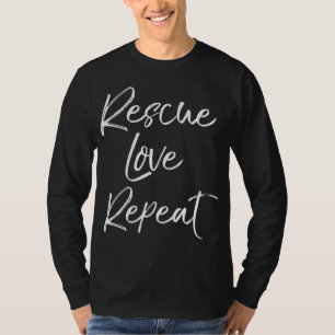 Camiseta Diversão do Pet Adotion Dog Shelter Cote Quote Res