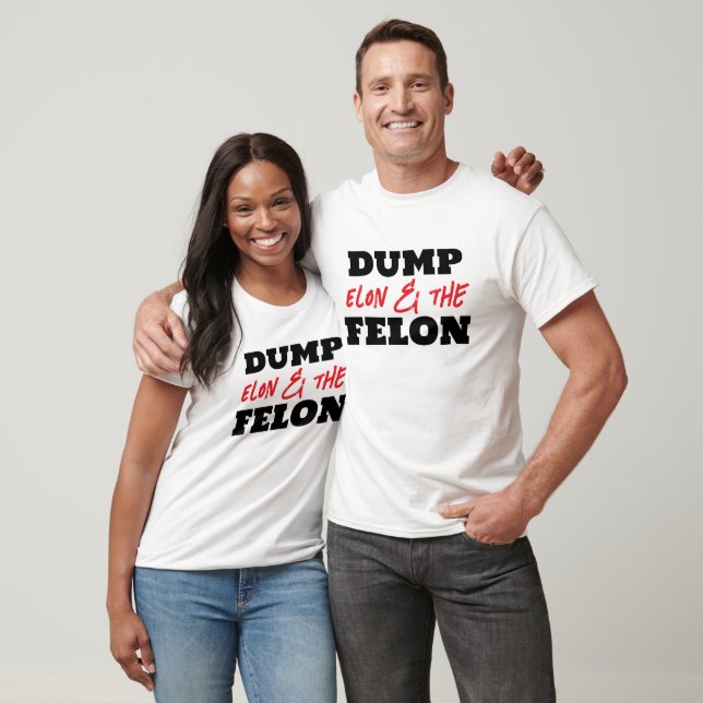 Camiseta Diversão Dump Elon e o Felon (Unissex)