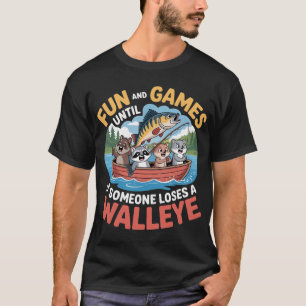 Camiseta Diversão e Jogos Até que Alguém Perca um Olho-de-P