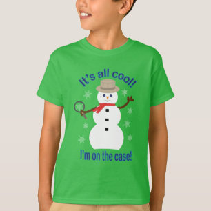 Camiseta Diversão e Rico É tudo Legal Detetive Snowman