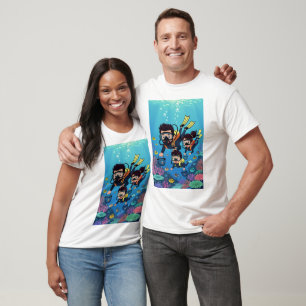Camiseta Diversão em Família com Mergulho Submarino
