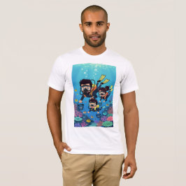 Camiseta Diversão em Família com Mergulho Submarino