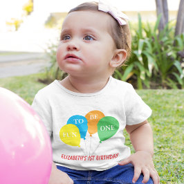 Camiseta Diversão em ser um 1º aniversário