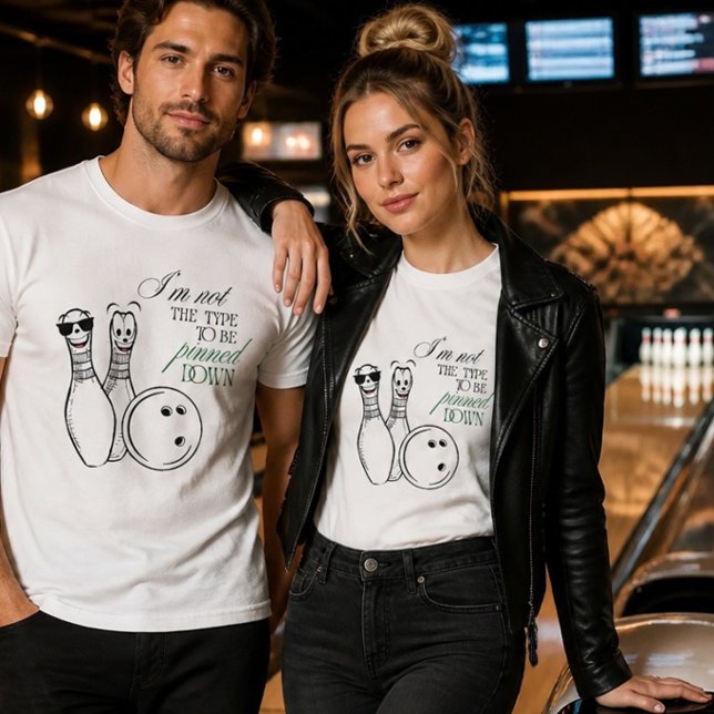 Camiseta Diversão Empinada de Boliche (Criador carregado)