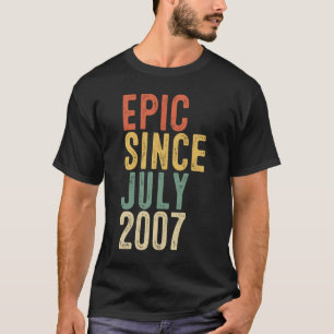 Camiseta Diversão Epic Desde Julho De 2007 13 Aniversário 1