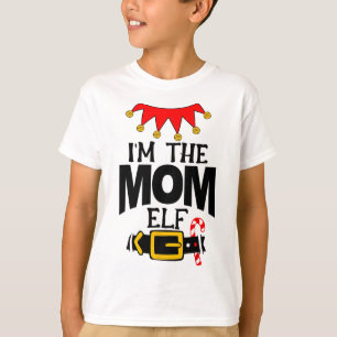 Camiseta Diversão Eu Sou A Mãe Fantasia De Elfo Natal Famíl