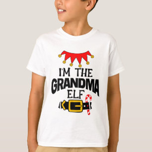Camiseta Diversão Eu Sou As Fantasias De Elf Da Vovó Natal