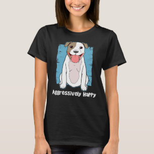 Camiseta Diversão Feliz Pitbull Touro Touro