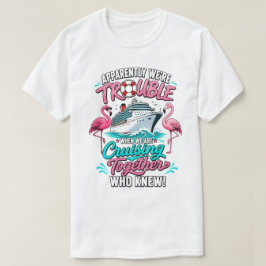Camiseta Diversão Flamingo Problema Cruzeiro Gráfico