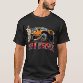 Camiseta Diversão fora de estrada com caminhão retrorreflec