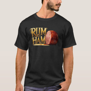 Camiseta Diversão Gráfica- Presunto de Rum
