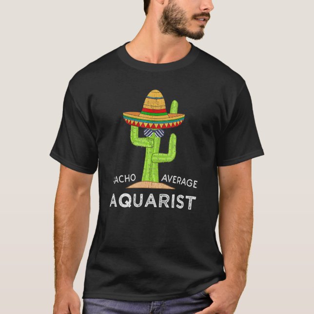 Camiseta Diversão Hilariant Aquarium Meme Dizendo Aquarista (Frente)