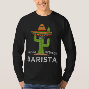 Camiseta Diversão Hilariante Café Barista Humor Gift Meme E