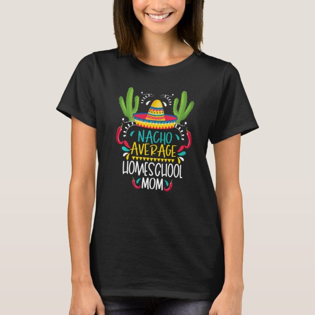 Camiseta Diversão Hilarious Homeschool Mãe Memória De Volta (Frente)
