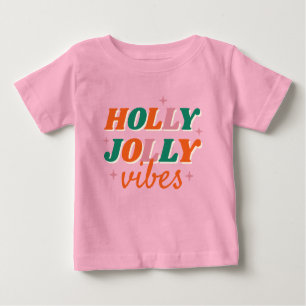 Camiseta Diversão Holly Jolly Vibes Design de Natal