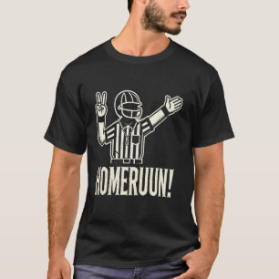 Camiseta Diversão HomeRun Beisebol Futebol Mash Up Fofo par