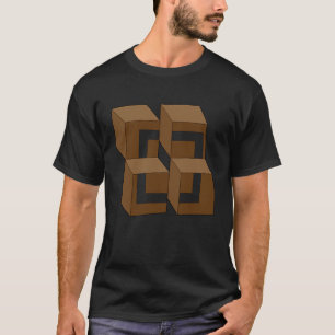 Camiseta Diversão Impossível de Illusão Óptica Irracional C