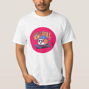 Camiseta Diversão Kawaii Sushi no skate