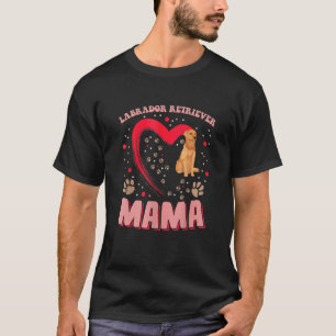 Camiseta Diversão Labrador Retriever Mama Pet Dog Labrador