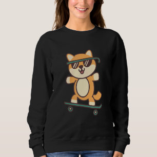 Camiseta Diversão legal De Cachorros De Skate Para Skateboa