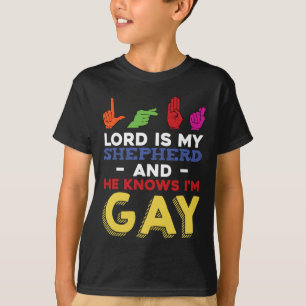 Camiseta Diversão LGBT Orgulho gay Mês de Consciência ASL S