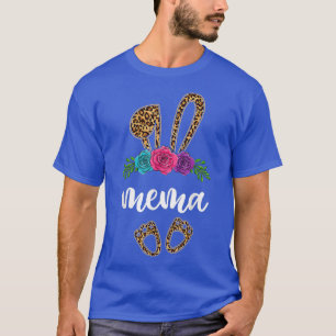 Camiseta Diversão Mema Bunny Leopard, Páscoa Dia Coelhinho