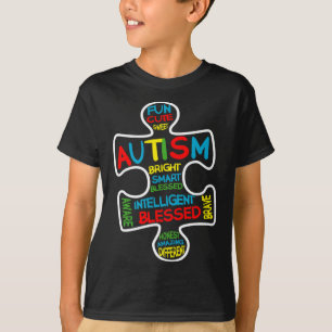 Camiseta Diversão Mês de Conscientização do Autismo Peça do