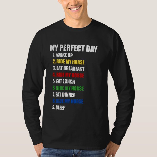 Camiseta Diversão Meu Dia Perfeito Dirige Minhas Mulheres C (Frente)