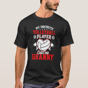 Camiseta Diversão Meu Jogador De Voleibol Favorito Me Chama
