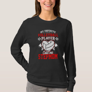 Camiseta Diversão Meu Jogador De Voleibol Favorito Me Chama