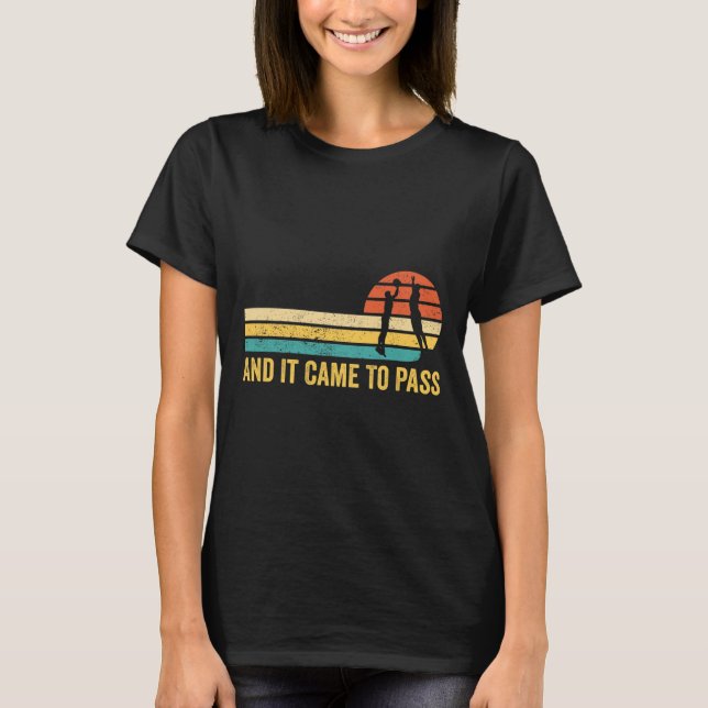 Camiseta Diversão Múmon Missionário LDS Basquete E Ele Cheg (Frente)