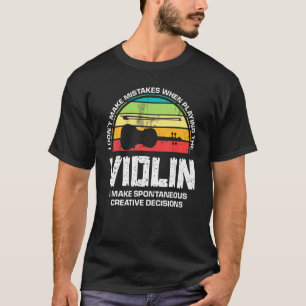 Camiseta Diversão Musical de Instrumentos Musicais Violin