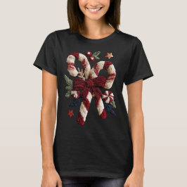 Camiseta Diversão nas Férias - Bengalas de Doces Falso Fio