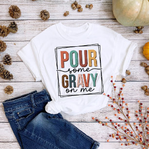 Camiseta Diversão no Dia de Ação de Graças Despeje