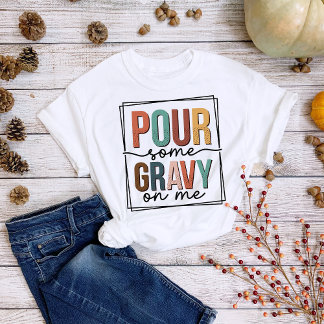 Camiseta Diversão no Dia de Ação de Graças Despeje