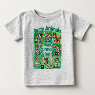 Camiseta Diversão no Dia de São Patrício e "Animais de Fest